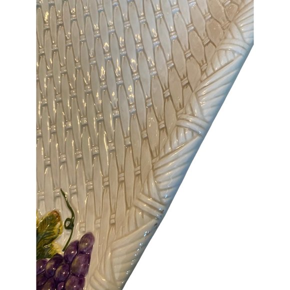 Style Eyes by Baum Bros. Cornucopia Collection Platter 10x20 Handle Fruit Servin - Picture 5 of 16